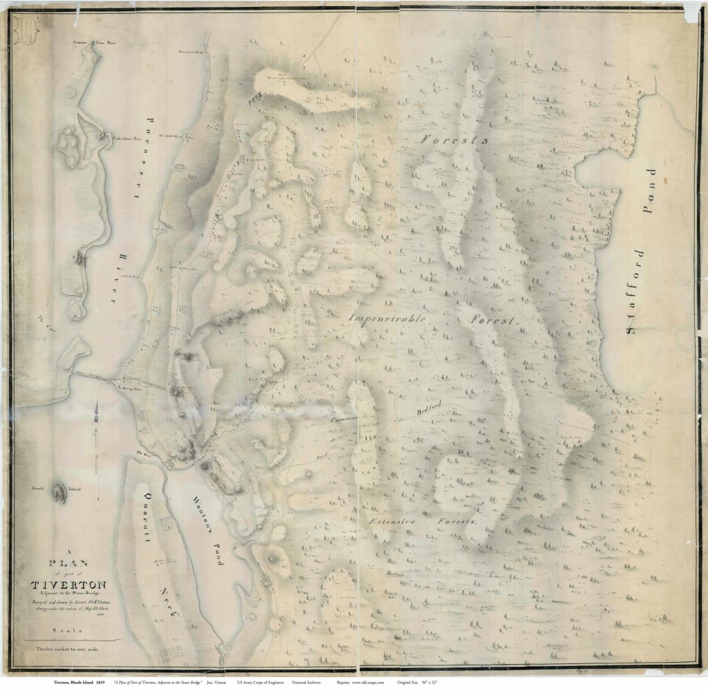 1819 Map of Tiverton