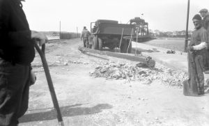 Rebuilding the 1938 Hurricane damage on the Stone Bridge