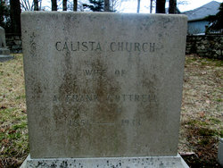 Calista Church Cottrell gravestone