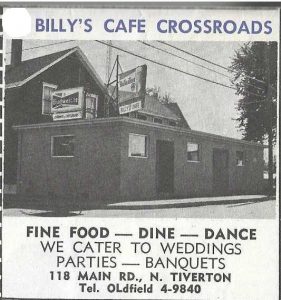 North Tiverton stores-Billy's Cafe